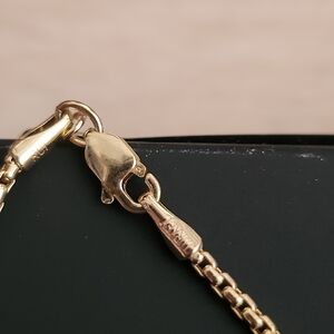 Gold Chain Bracelet with Lobster Clasp